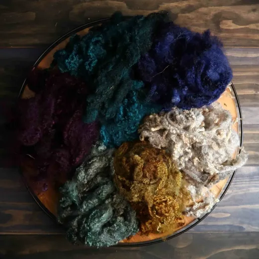 Lockspun Art Yarn / 纤维束艺术纱 · Yarn / 纱线本体