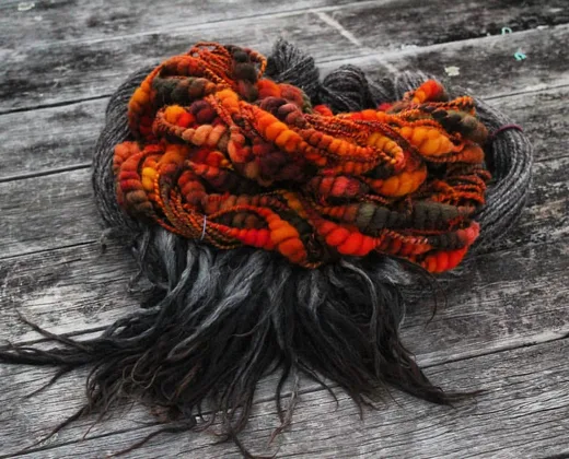 Lockspun Art Yarn / 纤维束艺术纱 · Yarn / 纱线本体