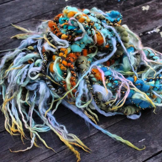 Lockspun Art Yarn / 纤维束艺术纱 · Yarn / 纱线本体
