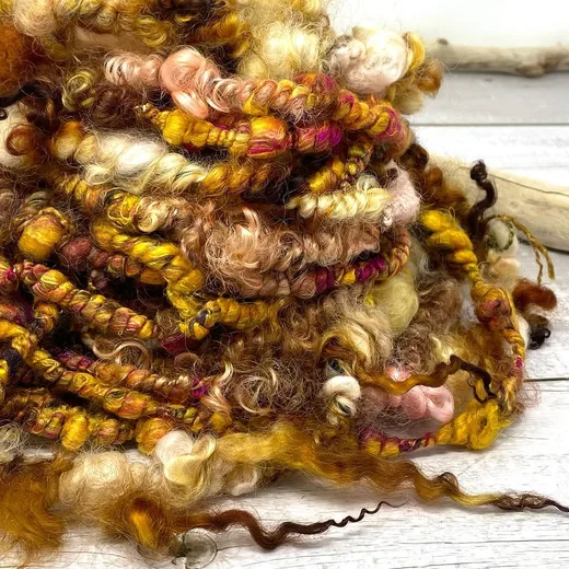 Lockspun Art Yarn / 纤维束艺术纱 · Yarn / 纱线本体
